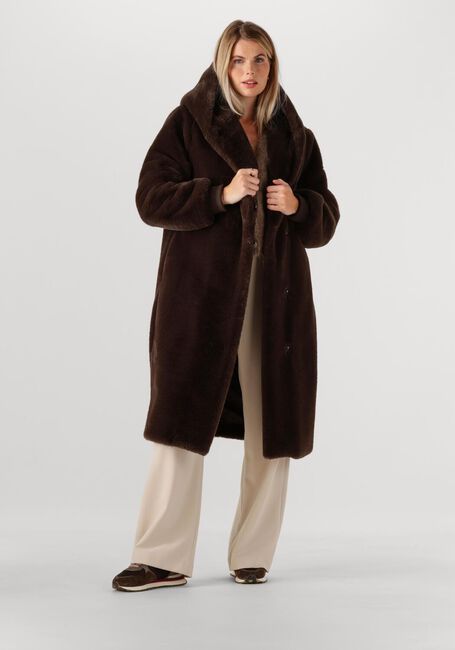 Bruine MOSCOW Faux fur jas 08-08-EVELYN-3 - large