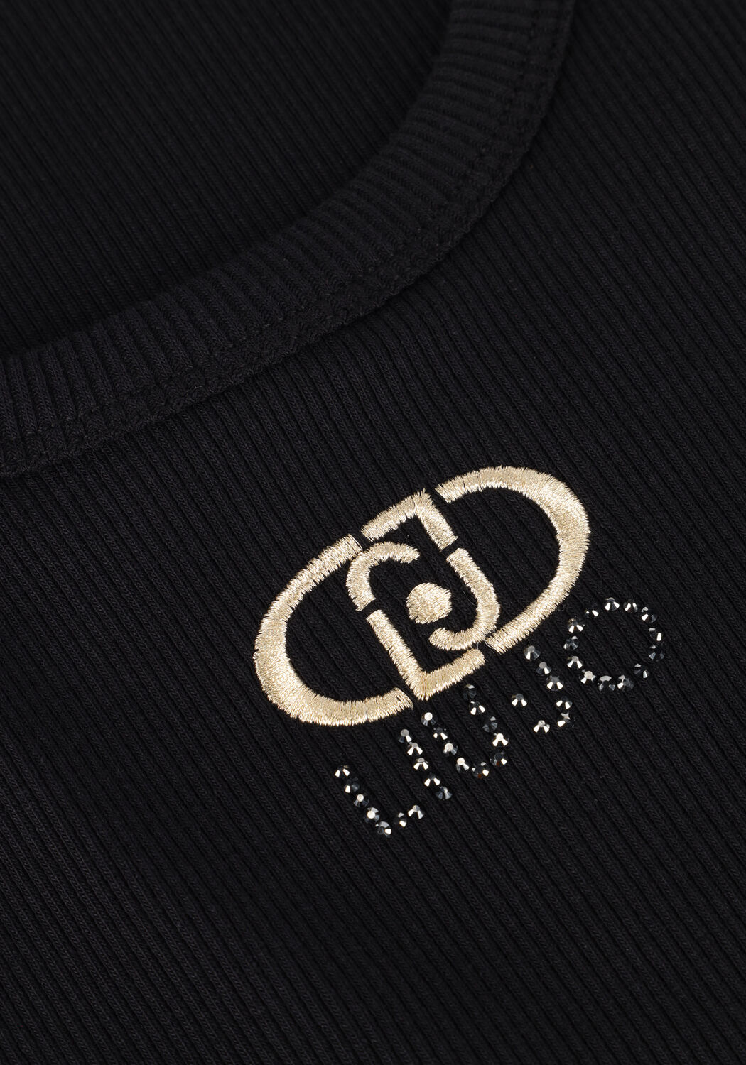 Zwarte LIU JO Top TANK TOP LOGO - large