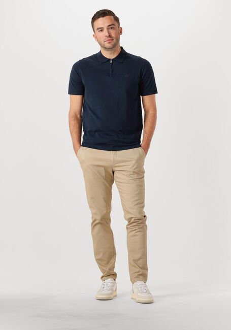 Donkerblauwe DSTREZZED Polo DORIAN ZIP POLO - large