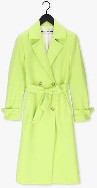 Lime BEAUMONT Mantel BELTED COAT - large