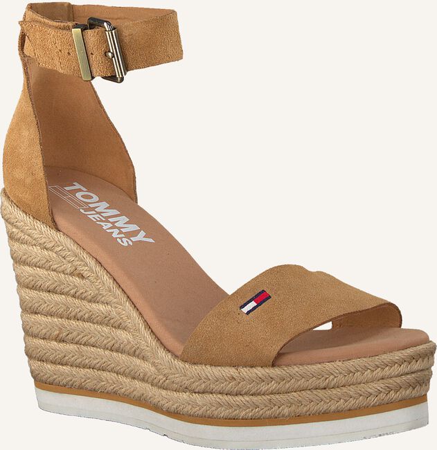 Bruine TOMMY HILFIGER Platte sandalen NATURAL WEDGE Bruine TOMMY HILFIGER Platte sandalen NATURAL WEDGE - large