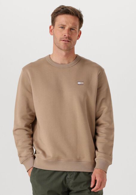 Zand TOMMY JEANS Trui TJM REG BADGE CREW EXT - large