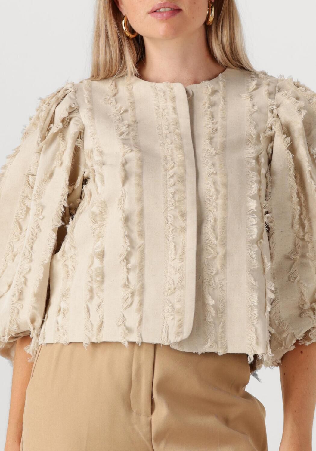 MINUS Dames Jassen Venja Short Jacket Beige