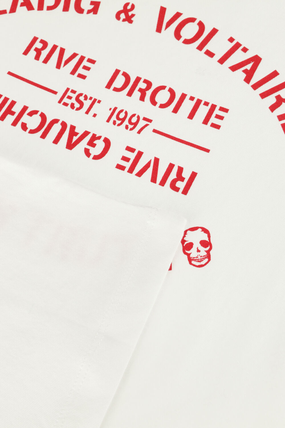 Witte ZADIG & VOLTAIRE T-shirt X60172 - large