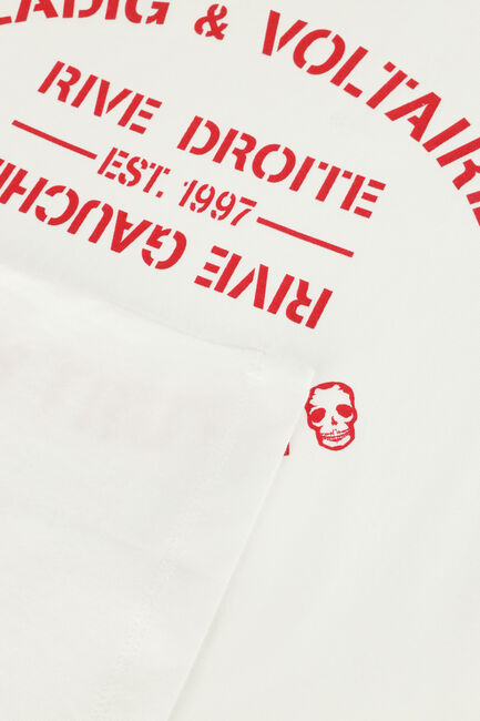 Witte ZADIG & VOLTAIRE T-shirt X60172 - large