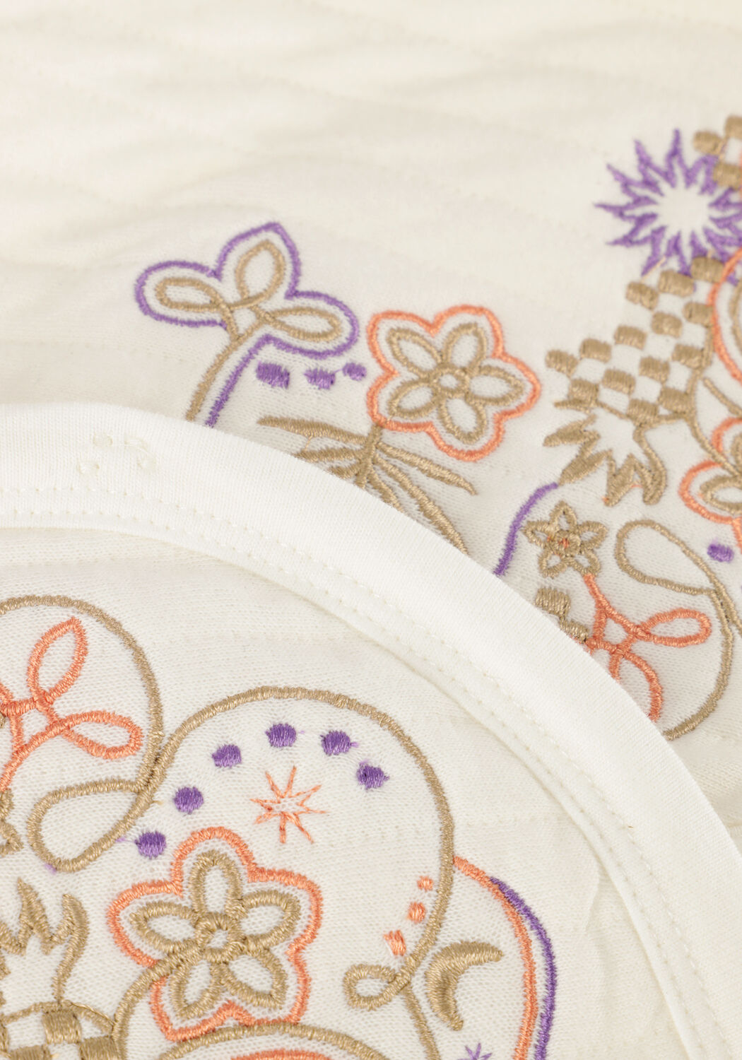 DAILY7 Meisjes Blazers Padded Embroidery Gilet Gebroken Wit