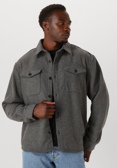 Grijze SELECTED MEN Overshirt SLHRLXPABLO WOOL BLEND OVERSHIRT - large