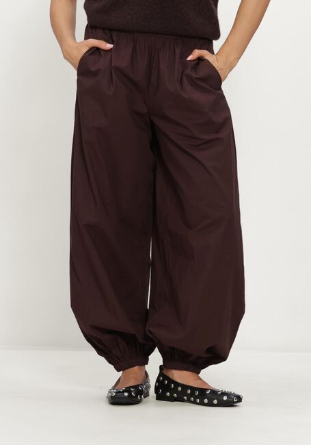 Bruine Y.A.S. Wijde broek YASMELVO MW BALLOON PANT - large