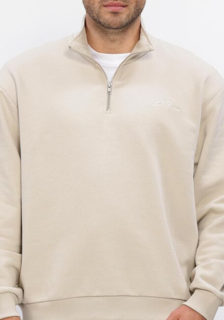 Beige LES DEUX Sweater CREW HALF-ZIP SWEATSHIRT - large
