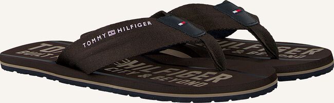 Bruine TOMMY HILFIGER Teenslippers SMART TH BEACH SANDAL Bruine TOMMY HILFIGER Teenslippers SMART TH BEACH SANDAL - large