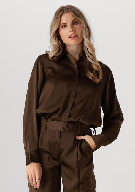 Bruine ANOTHER LABEL Blouses CAROLINE SHIRT - large