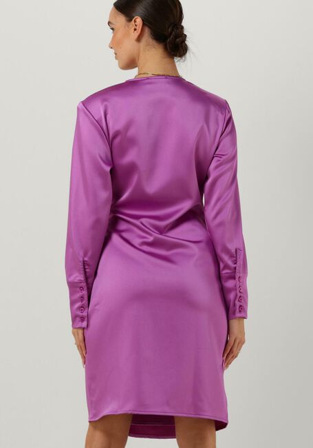 Paarse NOTRE-V Mini jurk NV-BIJOU WRAP DRESS - large