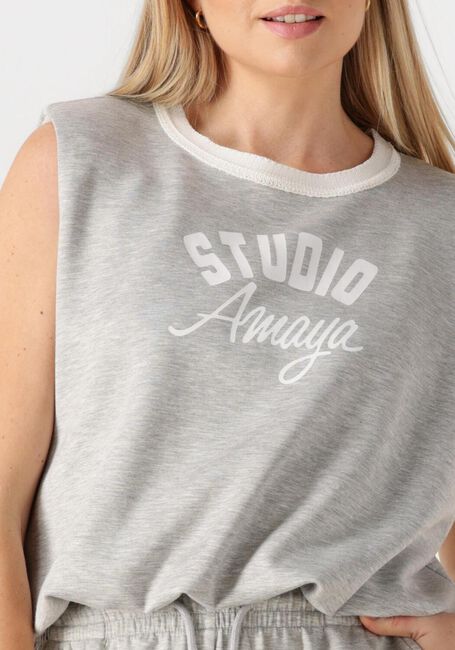 Lichtgrijze STUDIO AMAYA Top AMOUR TOP - large