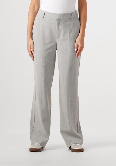 Lichtgrijze ALIX THE LABEL Pantalon LADIES WOVEN FOIL STRIPE PANTS - large