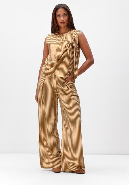 Bruine SUNCOO Wijde broek JORYS - large