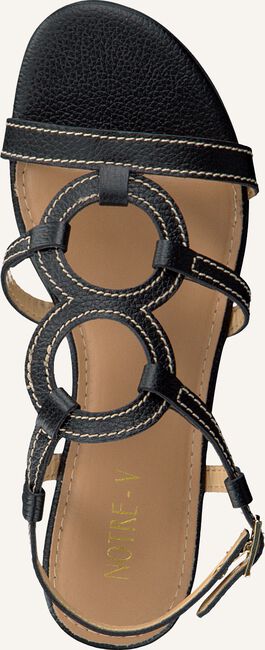 Zwarte NOTRE-V Platte sandalen 19133 Zwarte NOTRE-V Platte sandalen 19133 - large