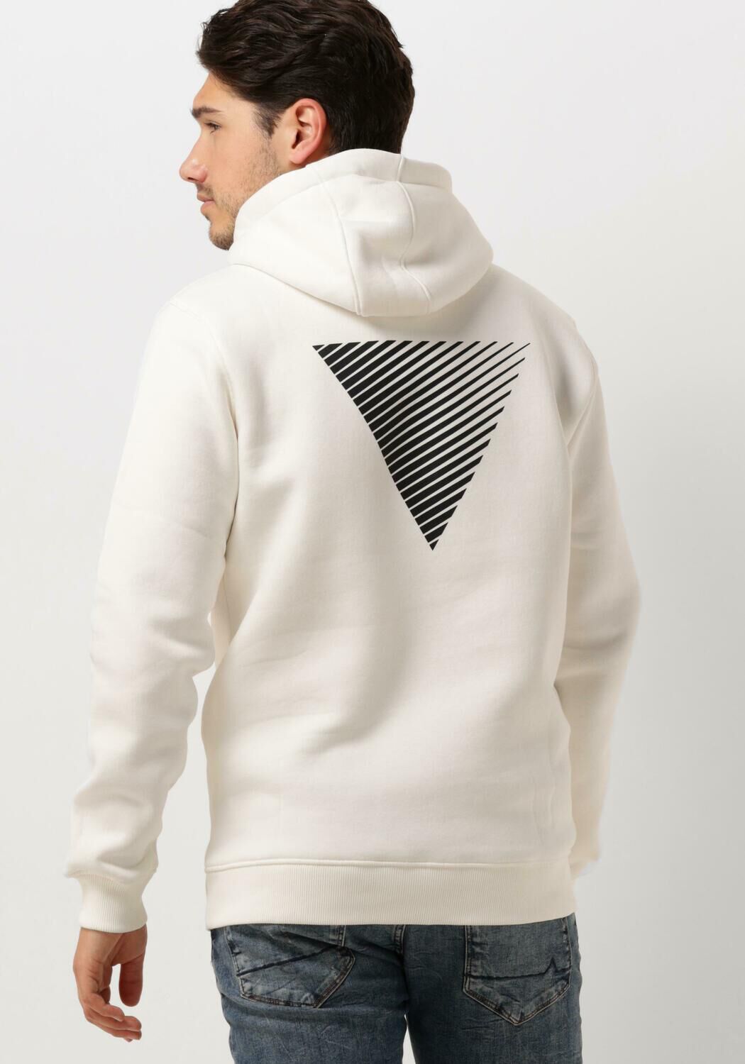 PURE PATH Heren Truien & Vesten Pure Logo Hoodie Gebroken Wit