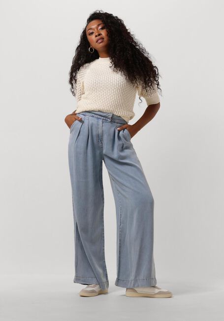 Donkerblauwe AAIKO Wijde broek FREDERIQUE TENCEL TEN 520 - large