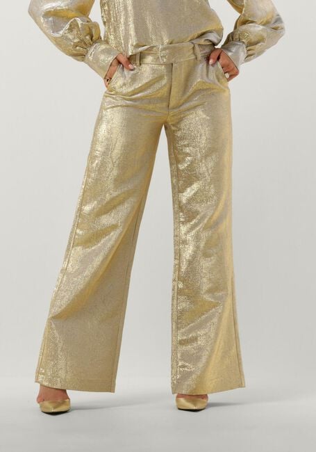 Gouden POM AMSTERDAM Pantalon STARDUST GOLD PANTS - large