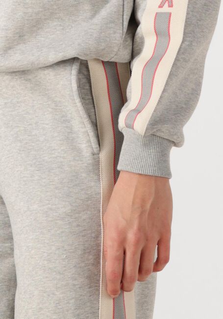 Grijze ALIX THE LABEL Joggingbroek LADIES KNITTED SIDE TAPE WIDE LEG SWEAT PANTS - large