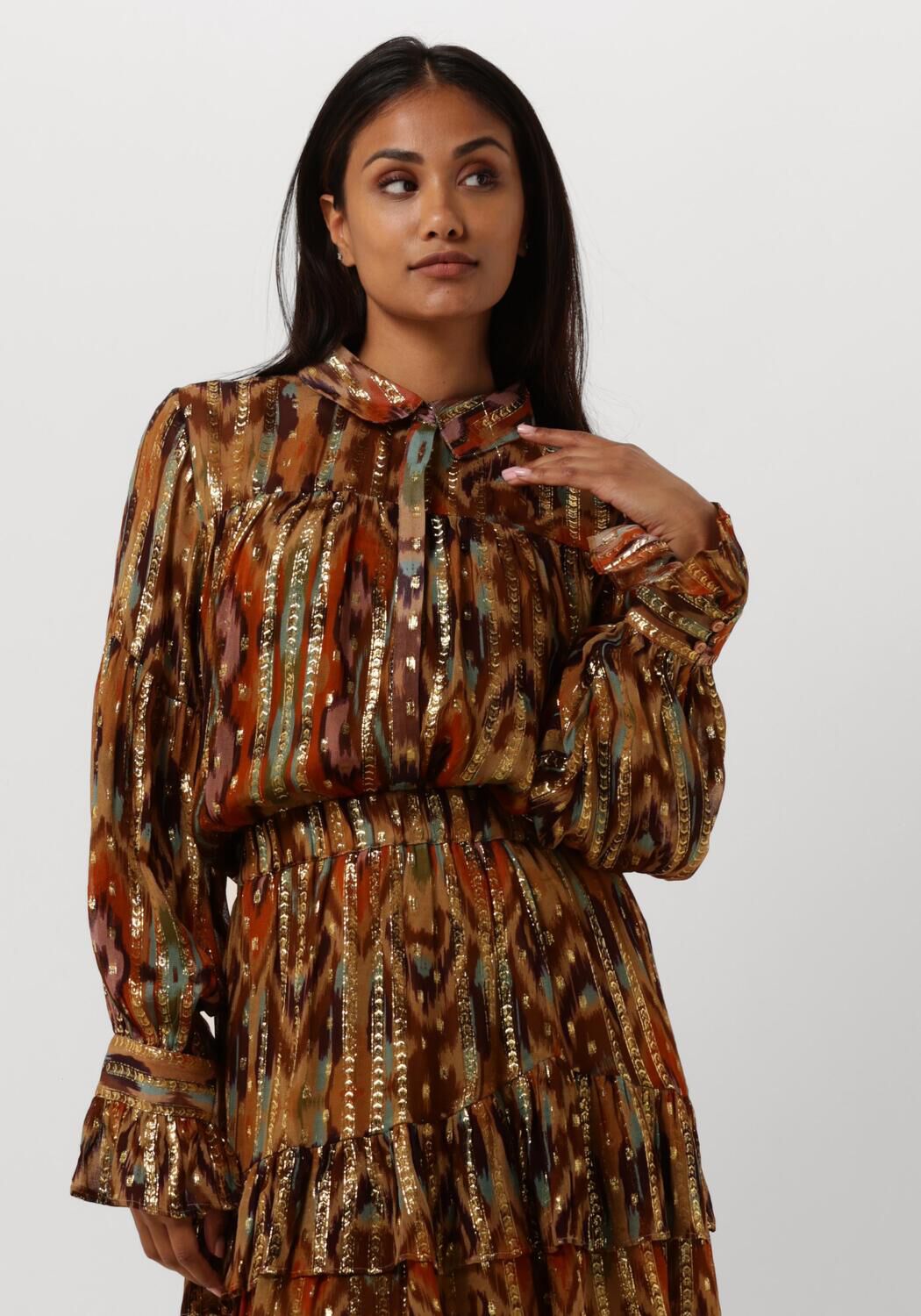 Amaya Amsterdam FAY Lange Mouw Blouse Multicolor Dames