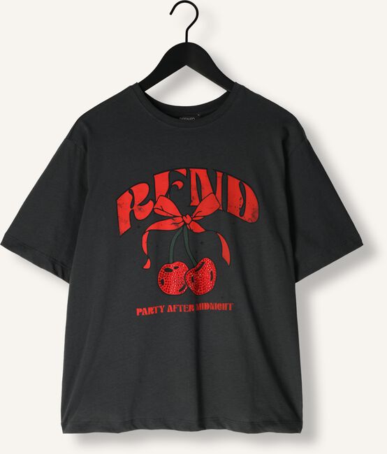 Zwarte REFINED DEPARTMENT T-shirt MAGGY Zwarte REFINED DEPARTMENT T-shirt MAGGY - large