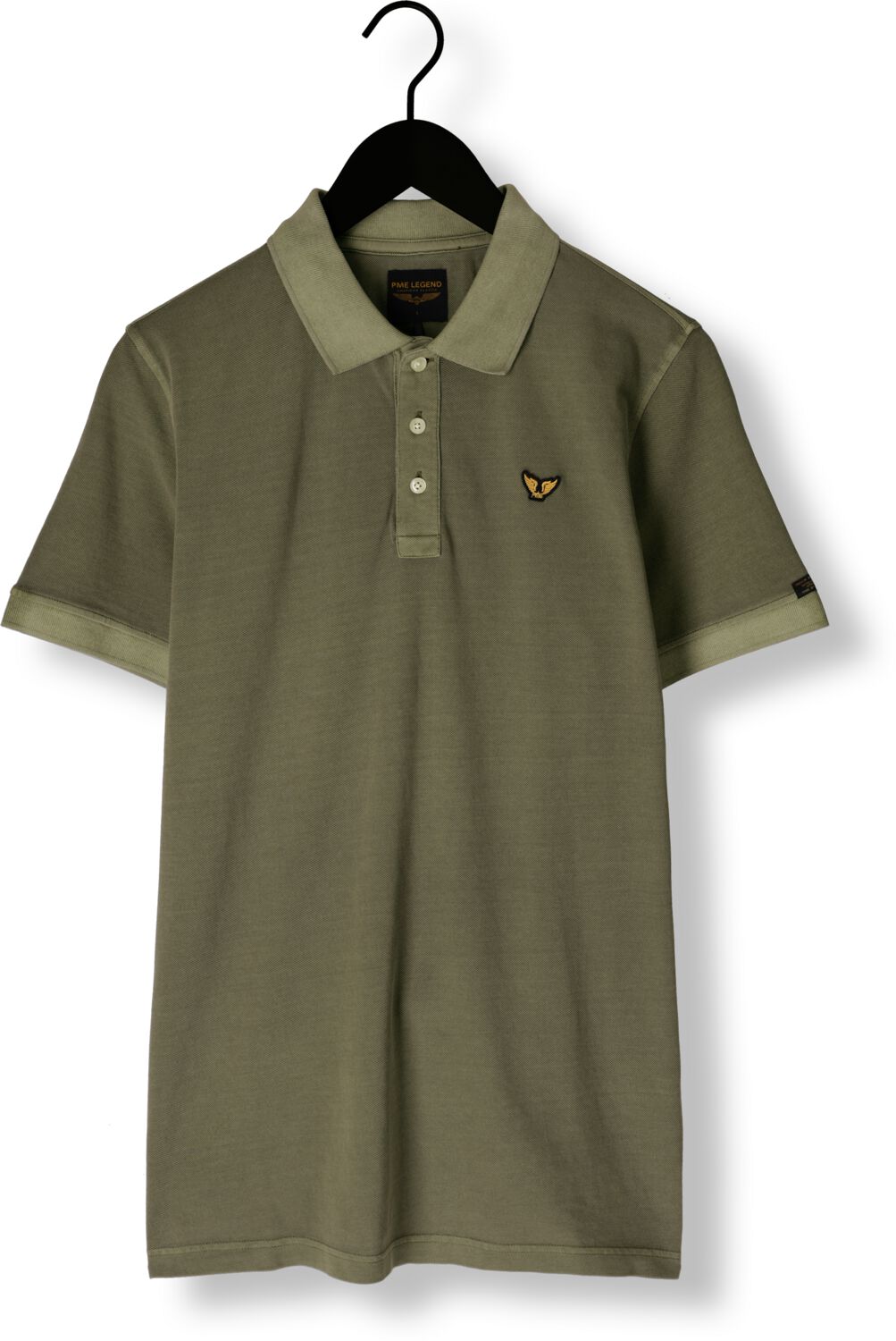 PME LEGEND Heren Polo's & T-shirts Short Sleeve Polo Garment Dye Groen