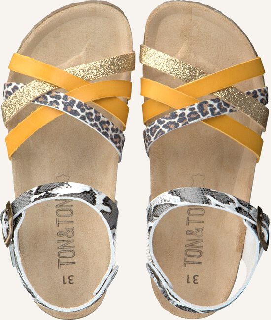 Gele TON & TON Platte sandalen OM10861 Gele TON & TON Platte sandalen OM10861 - large