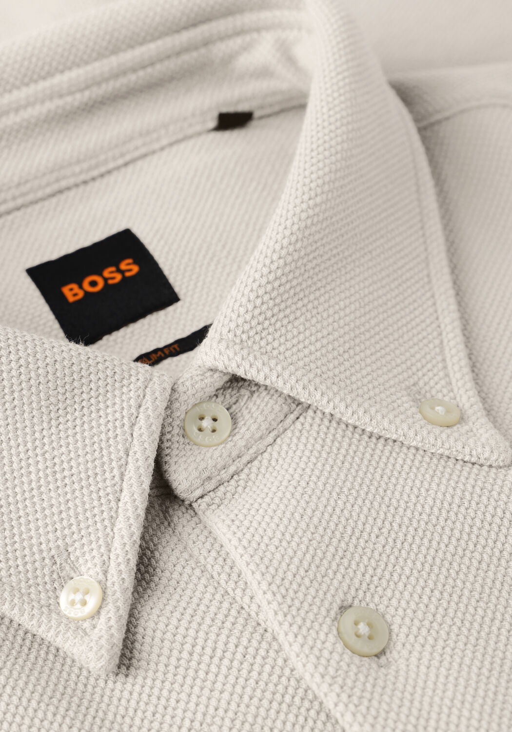 Ecru BOSS ORANGE Casual overhemd MYJERSEY_M - large