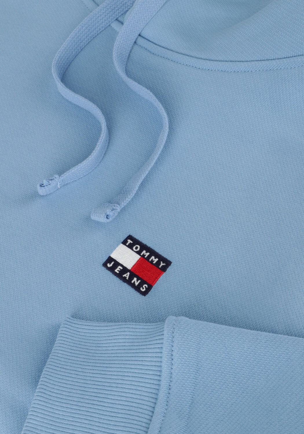 Lichtblauwe TOMMY JEANS Sweater TJM REG BADGE HOODIE - large