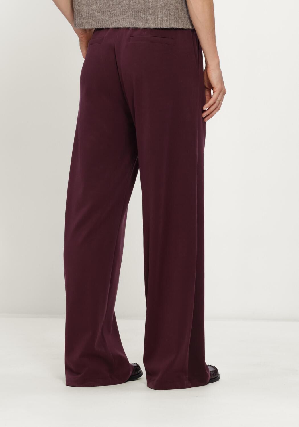 Bordeaux SUMMUM Wijde broek WIDE LEG PANT SOFT SCUBA - large