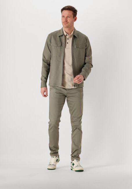 Groene CAST IRON Overshirt LONG SLEEVE SHIRT OVERSHIRT REGULAR FIT - large