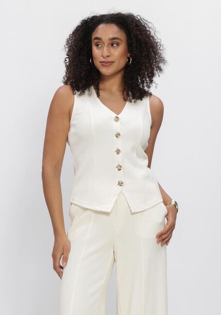 Witte OBJECT Gilet OBJNOELLA S/L WAISTCOAT E VIP 26 - large