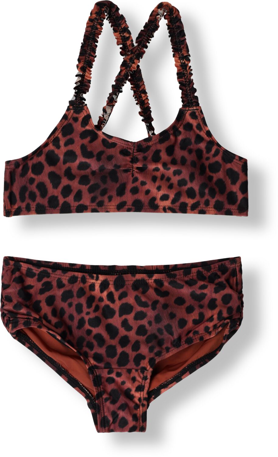 BEACHLIFE Meisjes Zwemkleding Leopard Lover Bikiniset Bruin