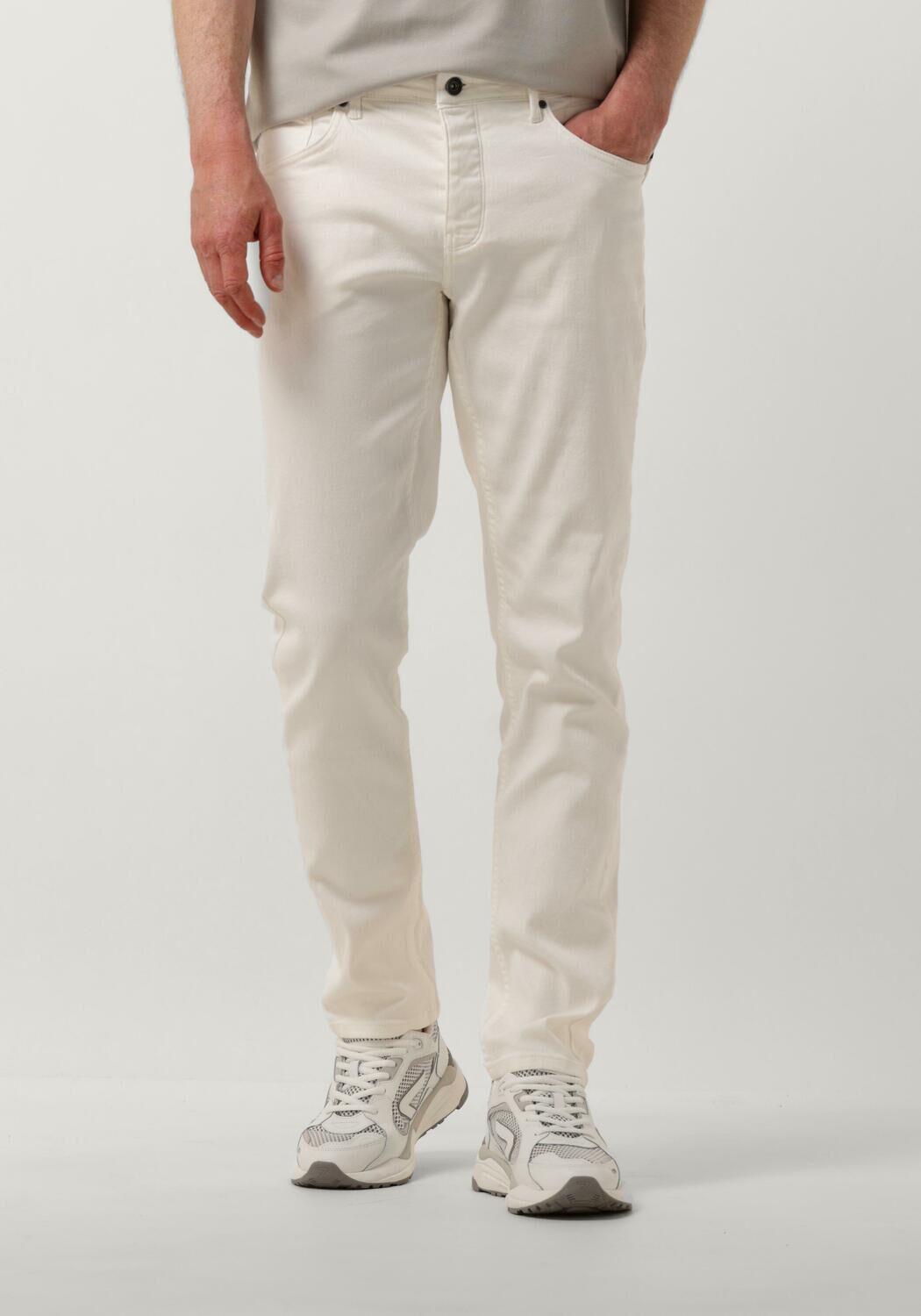 Pure Path The Ryan Witte Straight Leg Jeans White Heren