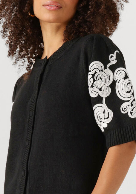 Zwarte OBJECT Trui OBJJANE 2/4 RE KNIT CARDIGAN - large
