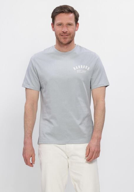 Lichtblauwe BARBOUR T-shirt PREPPY T-SHIRT - large