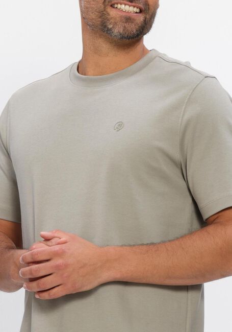 Khaki CAST IRON T-shirt REGULAR FIT INTERLOCK - large