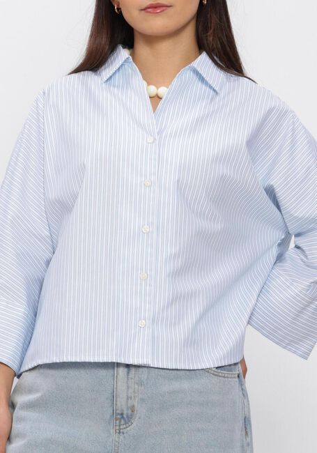 Blauwe SELECTED WOMEN Blouses SLFESTER OVERSIZE 3/4 SHIRT - large