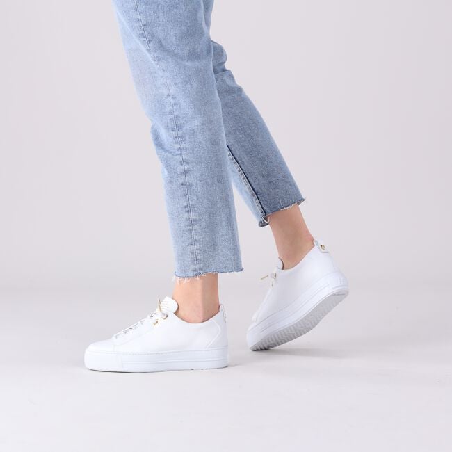 Witte PAUL GREEN Lage sneakers 5017 Omoda