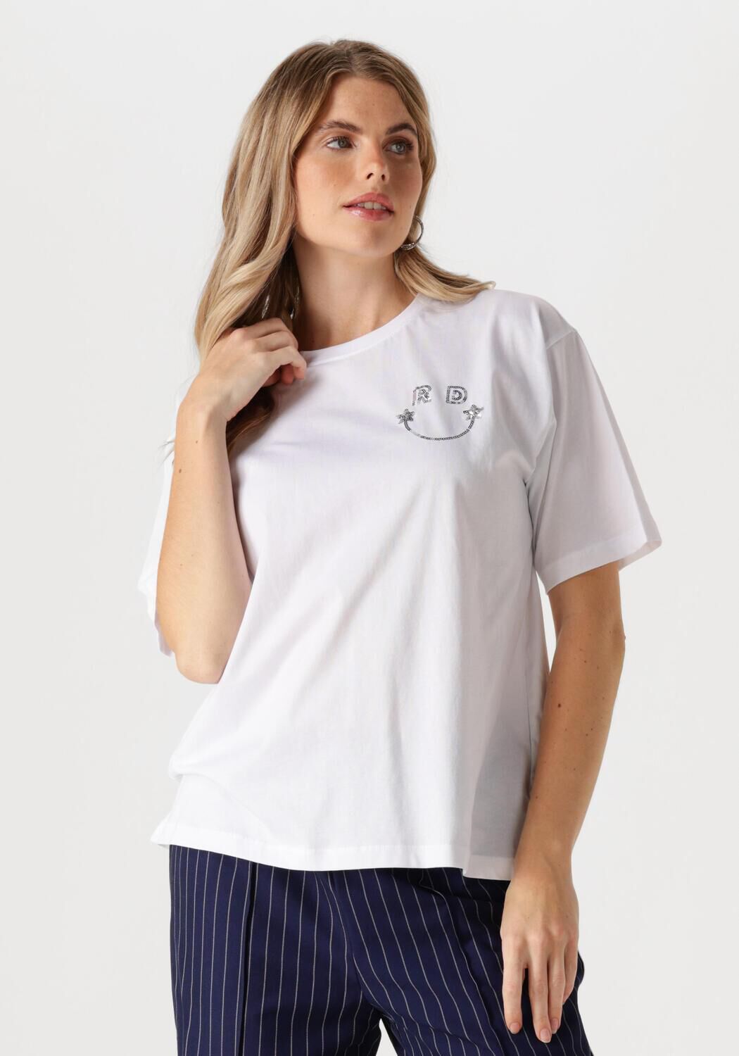 Refined Department Mexie T-Shirt Stijlvol R2411713588 White Dames