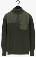 Groene G-STAR RAW Sweater ARMY HALF ZIP KNIT
