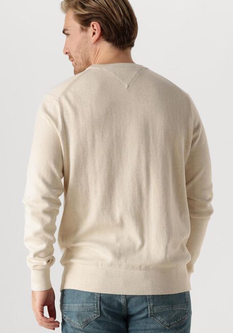 Beige TOMMY HILFIGER Trui PIMA ORG CTN CASHMERE CREW NECK - large