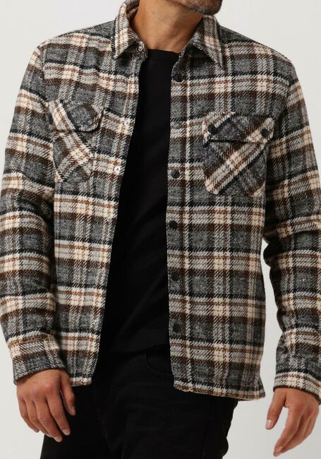 Camel COLOURFUL REBEL Overshirt JACK CHECK OVERSHIRT - large