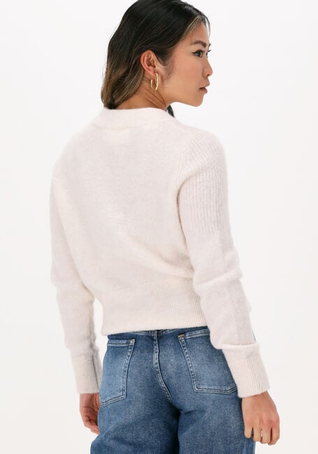 Ecru SELECTED FEMME Vest SIA LS KNIT CARDIGAN - large
