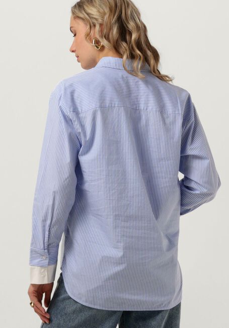 Lichtblauwe CO'COUTURE Blouses DOUBLE CUFF STRIPE SHIRT - large