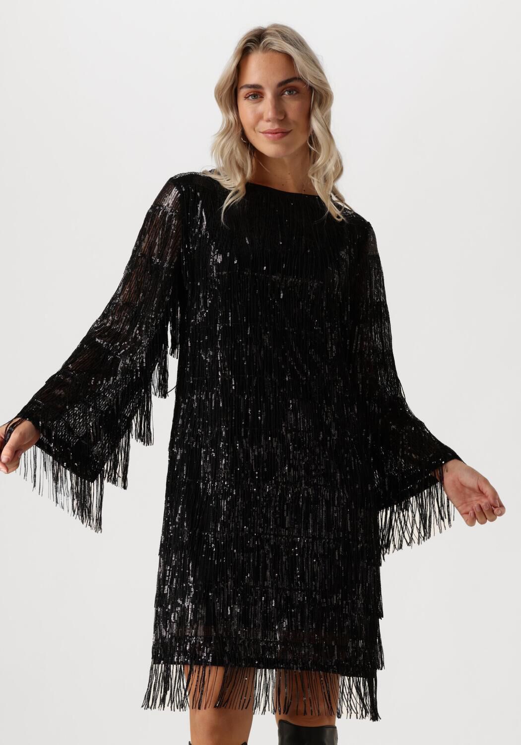 ANA ALCAZAR Dames Jurken Pure Sequins Dress Zwart