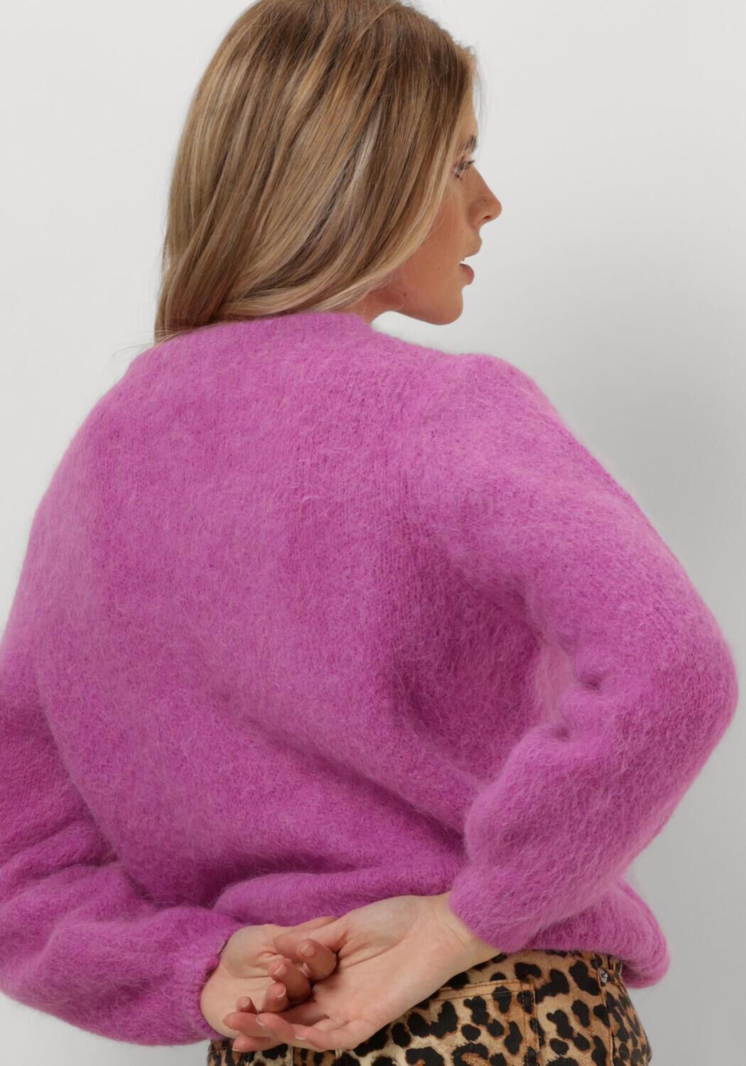 AMERICAN DREAMS Dames Truien & Vesten Susan Alpaca Cardigan Paars
