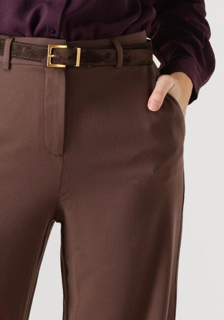 Bruine MSCH COPENHAGEN Wijde broek MSCHMACY MICHELLE HW WIDE PANTS LONG - large