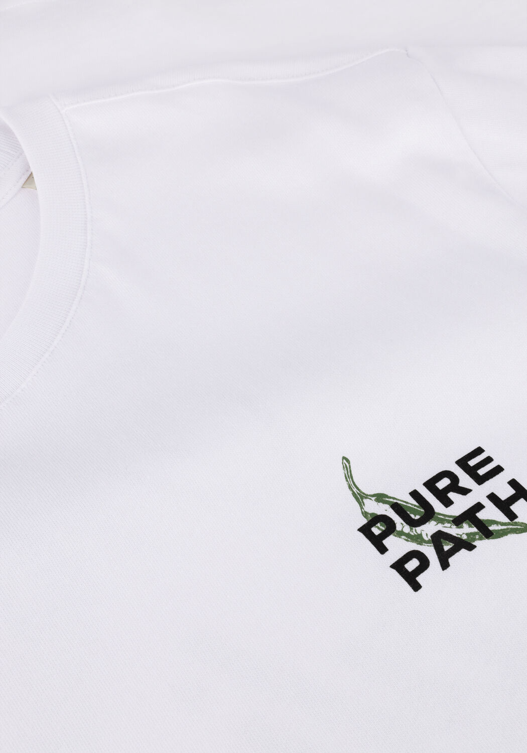 Witte PURE PATH T-shirt REGULAR FIT CREWNECK SS T-SHIRTS - large